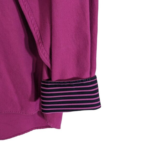 Ted Baker Flip Cuff Button Up Shirt Mens 16 Dusty Rose Pink Cotton Long Sleeve - Picture 3 of 5